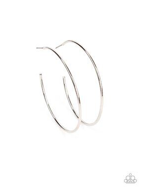 Paparazzi Silver Hoop Earrings (EH074)